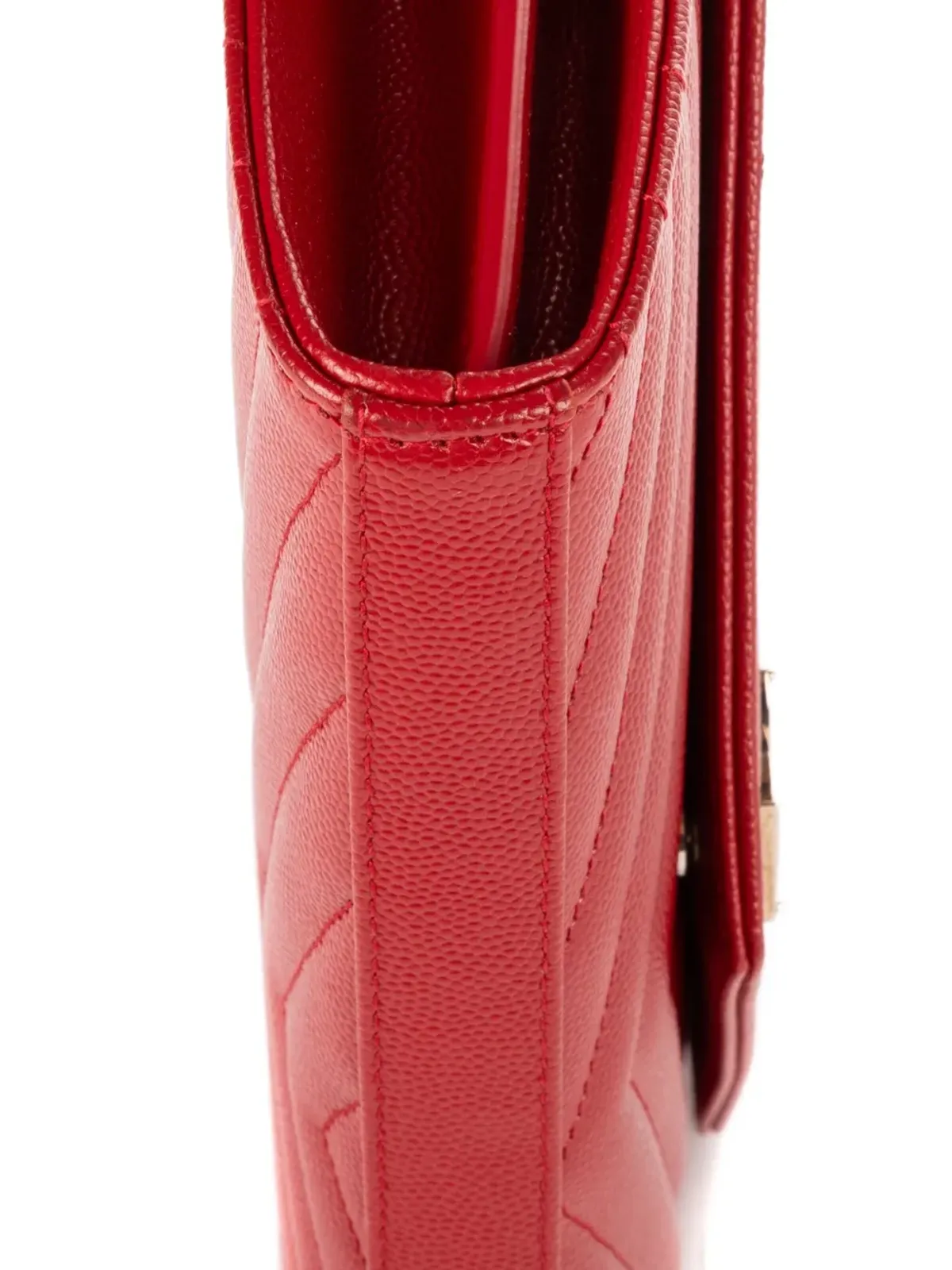 Saint Laurent Pre-Owned チェーンストラップ付きキルティングショルダーバッグ - 画像4