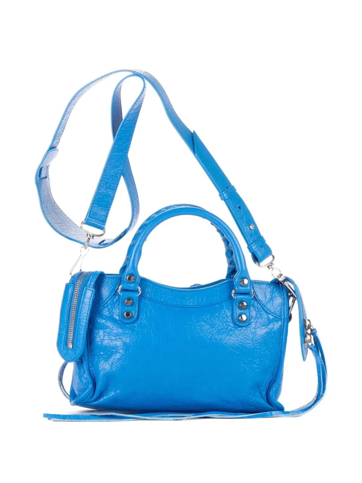 Balenciaga Pre-Owned スタッズ付きレザートートバッグ - ブルー - 画像5