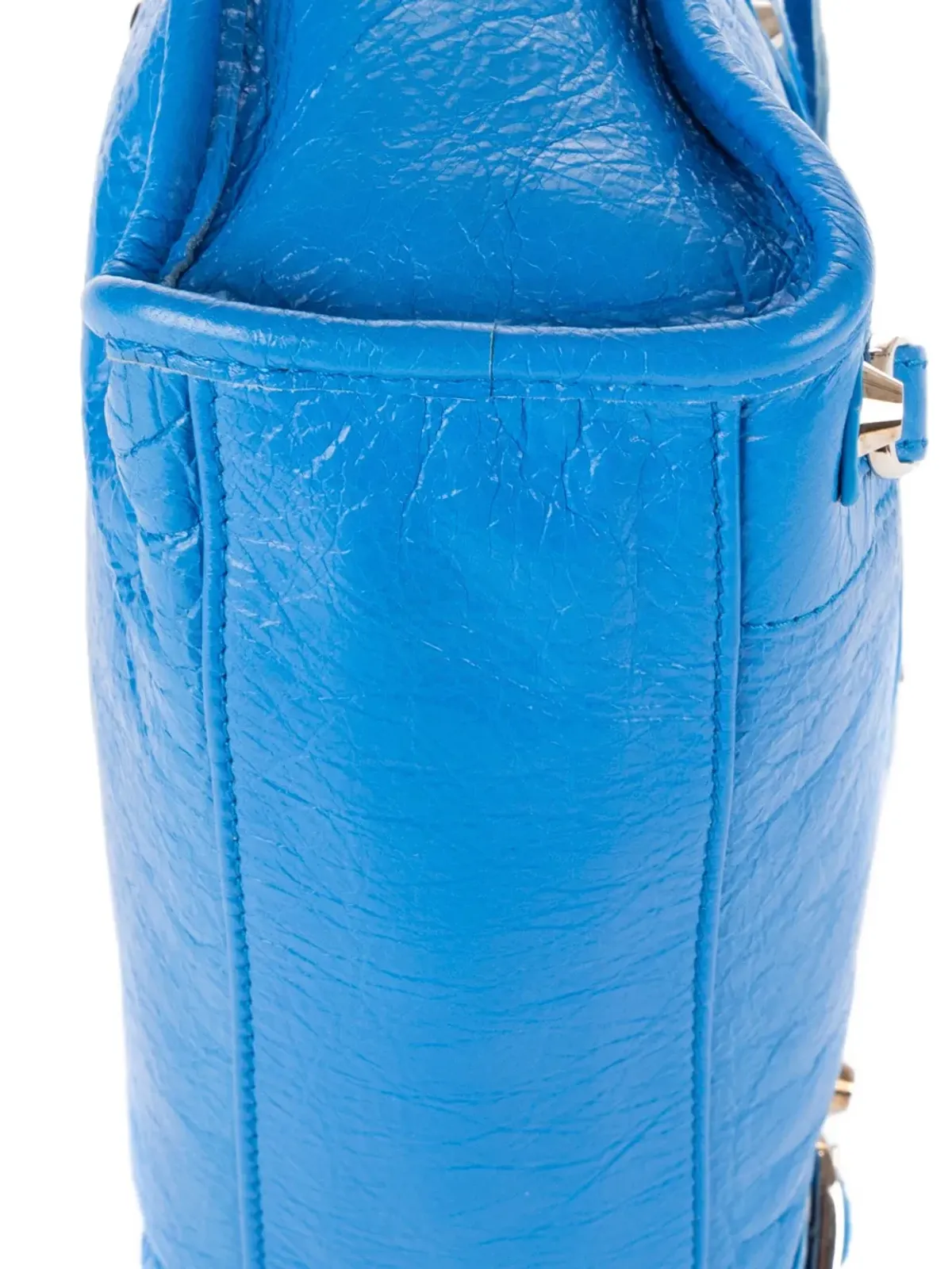 Balenciaga Pre-Owned スタッズ付きレザートートバッグ - ブルー - 画像4