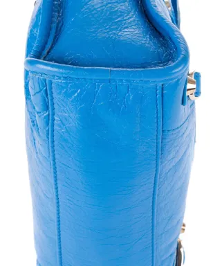 Balenciaga Pre-Owned スタッズ付きレザートートバッグ - ブルー - サムネイル4
