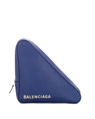 Balenciaga Pre-Owned 三角形クラッチバッグ ブルー - サムネイル1