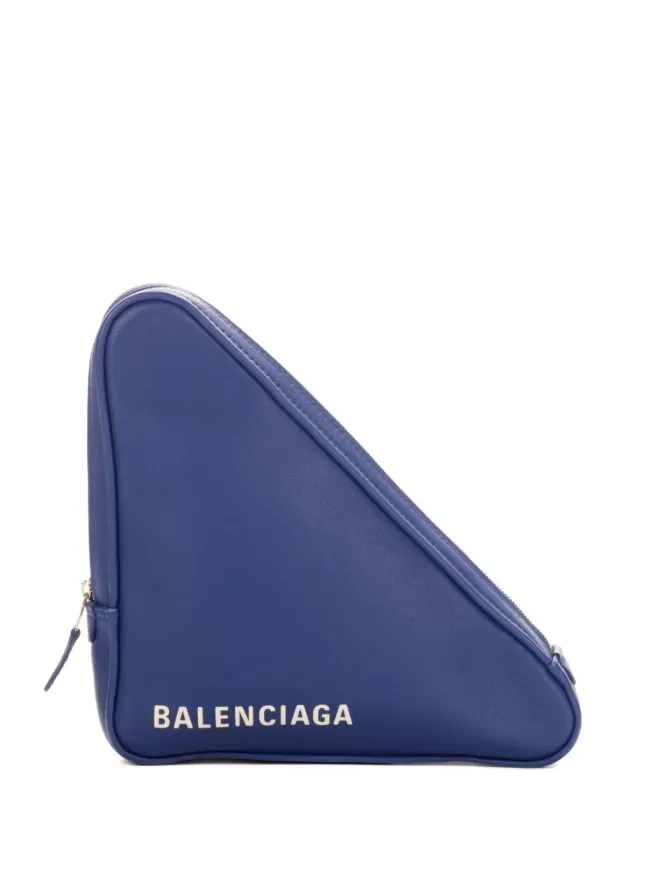 Balenciaga Pre-Owned Balenciaga Pre-Owned 三角形クラッチバッグ ブルーの商品画像