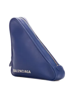 Balenciaga Pre-Owned 三角形クラッチバッグ ブルー - サムネイル3