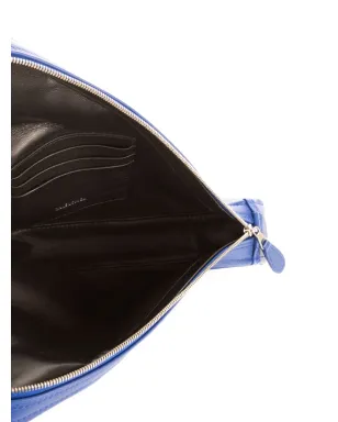 Balenciaga Pre-Owned 三角形クラッチバッグ ブルー - サムネイル4