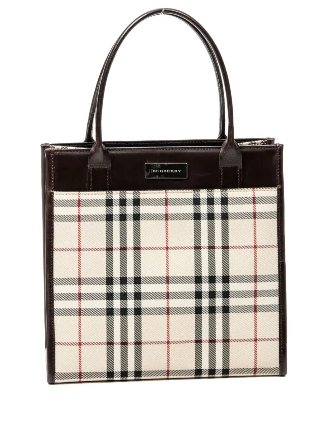 Burberry Pre-Owned Burberry Pre-Owned ヴィンテージ チェック柄 トートバッグの商品画像