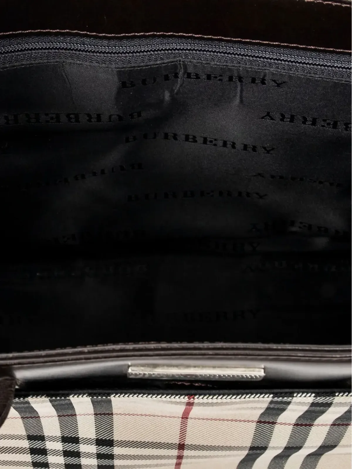 Burberry Pre-Owned ヴィンテージ チェック柄 トートバッグ - 画像5
