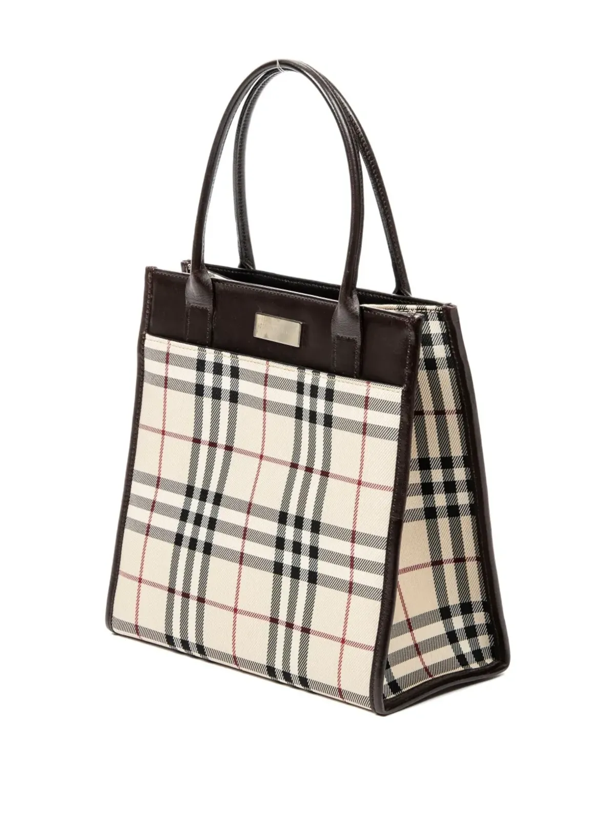 Burberry Pre-Owned ヴィンテージ チェック柄 トートバッグ - 画像3