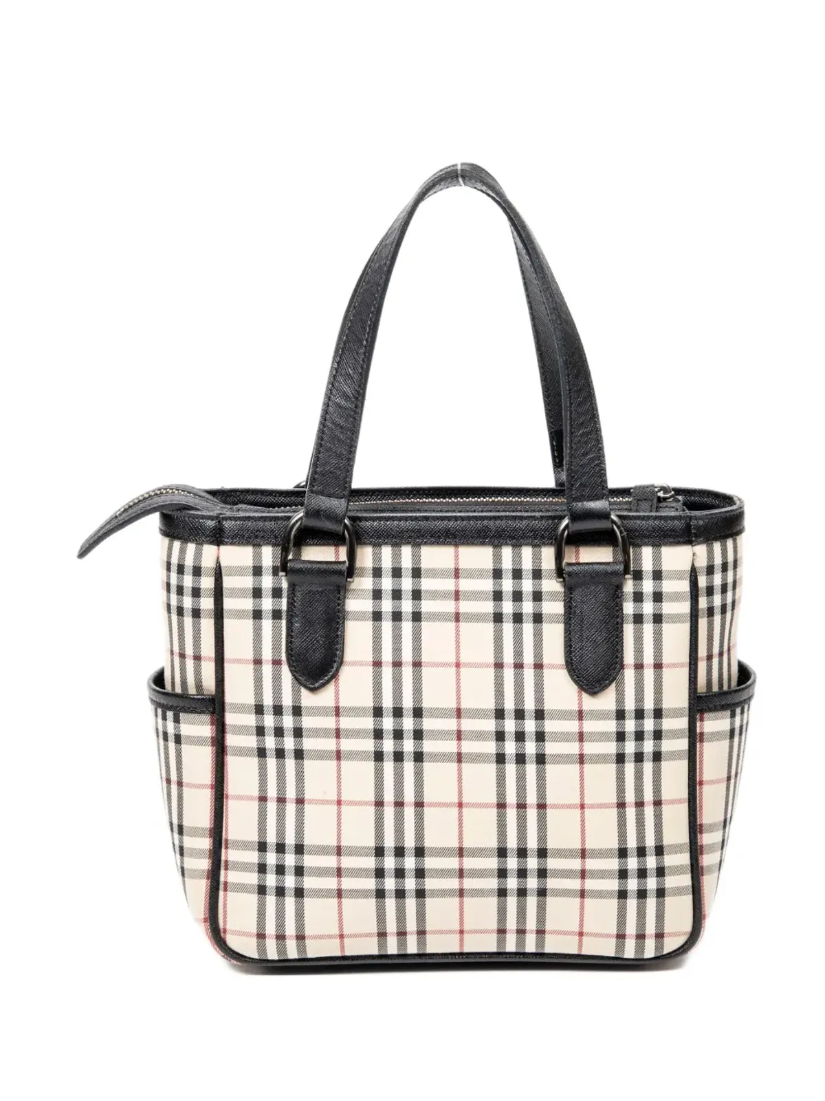 Burberry Pre-Owned 2000s チェック柄トップハンドバッグ - 画像2