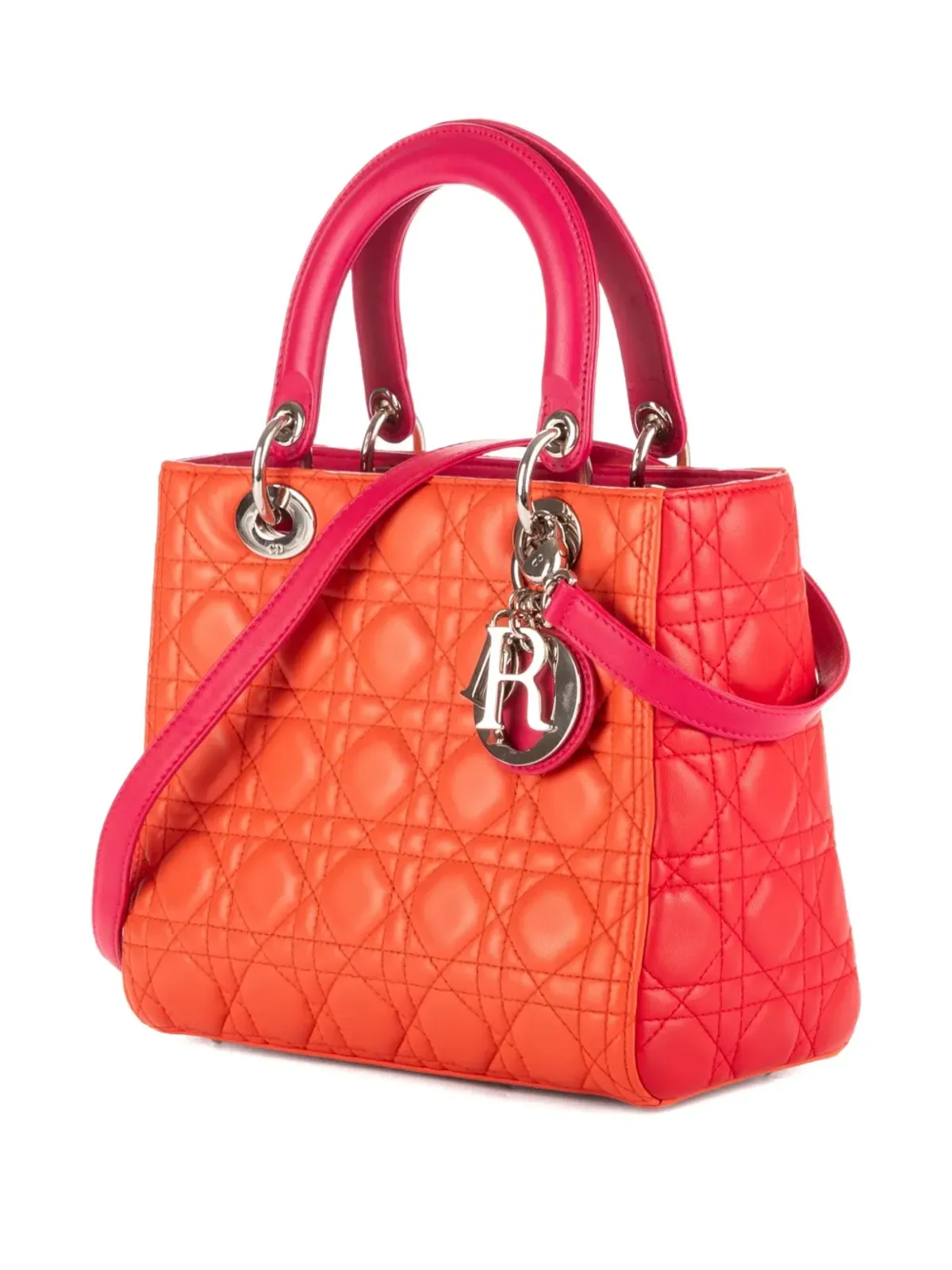 Christian Dior Pre-Owned 2000 Cannage Lady Dior ハンドバッグ - 画像2