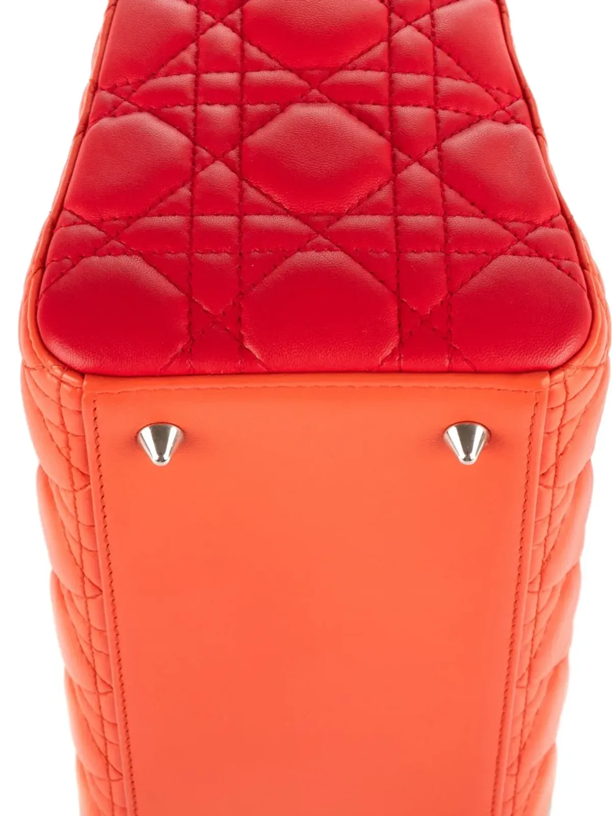Christian Dior Pre-Owned 2000 Cannage Lady Dior ハンドバッグ - 画像4