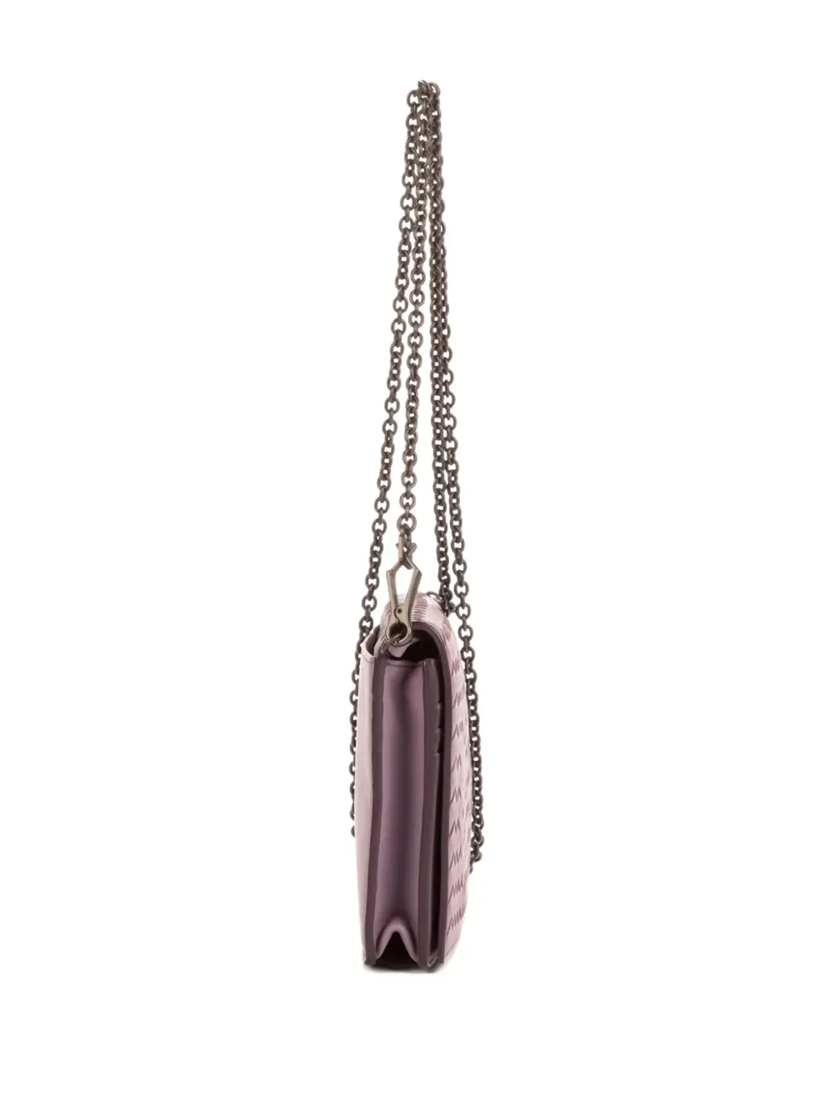 Bottega Veneta Pre-Owned 蝶モチーフ ウェーブ織チェーンバッグ 紫 - 画像5