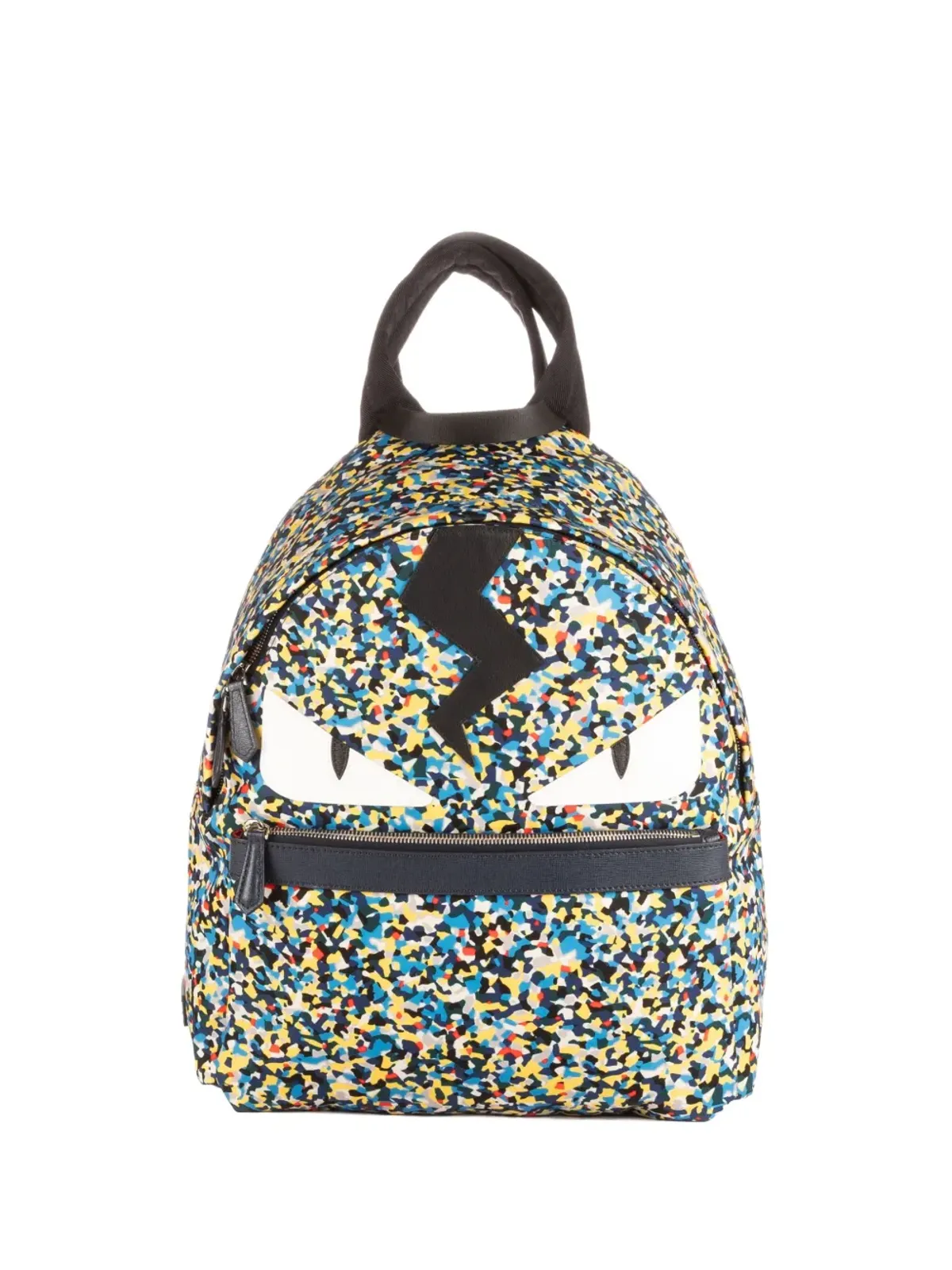 Fendi Pre-Owned アブストラクトプリントバックパック - Blue - 画像1