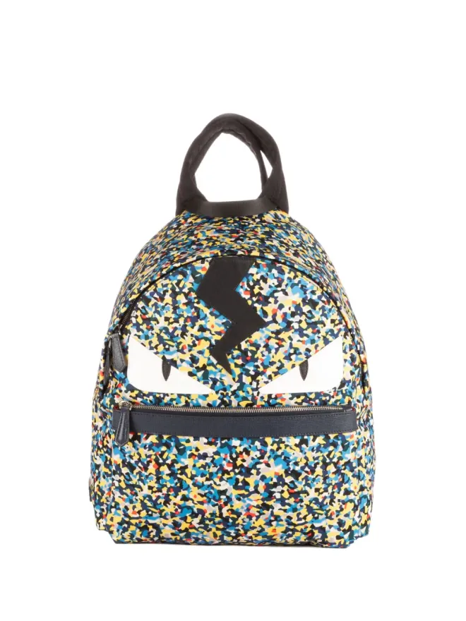 Fendi Pre-Owned Fendi Pre-Owned アブストラクトプリントバックパック - Blueの商品画像