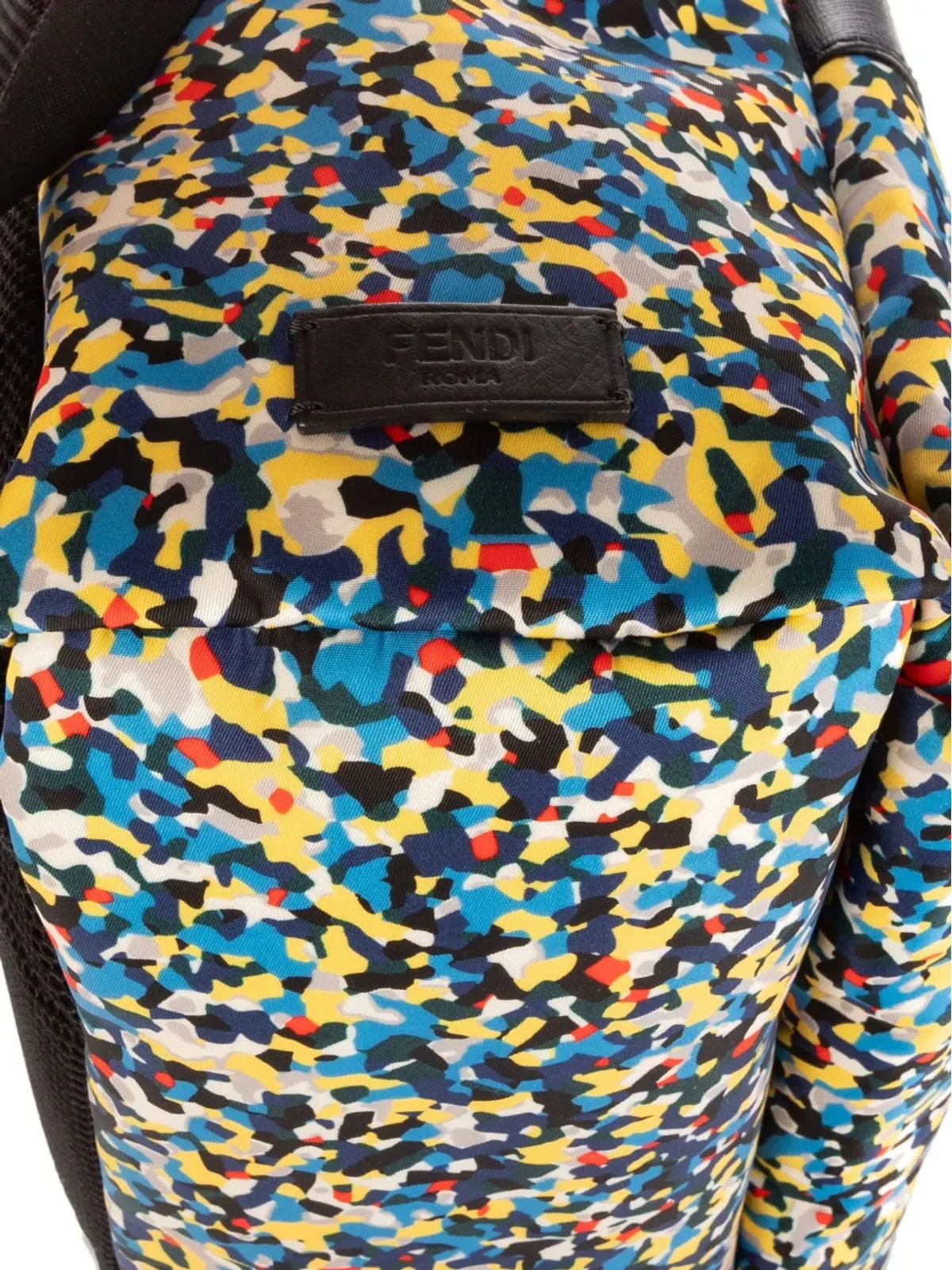 Fendi Pre-Owned アブストラクトプリントバックパック - Blue - 画像4