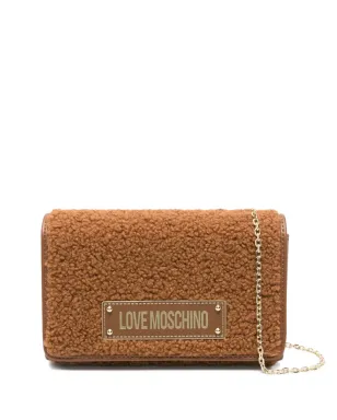 Love Moschino シアーリング チェーンストラップ クロスボディバッグ - Brown - サムネイル1