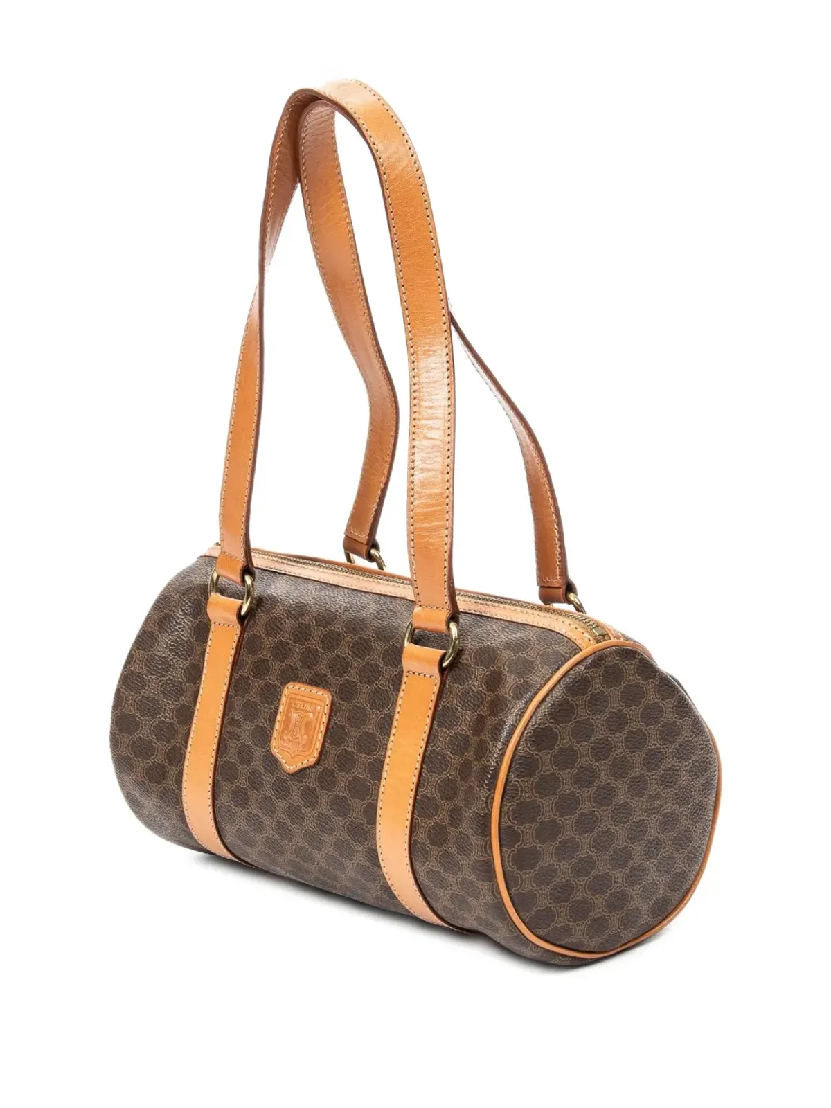 Celine 1990s Macadam-print バレルバッグ - 画像2