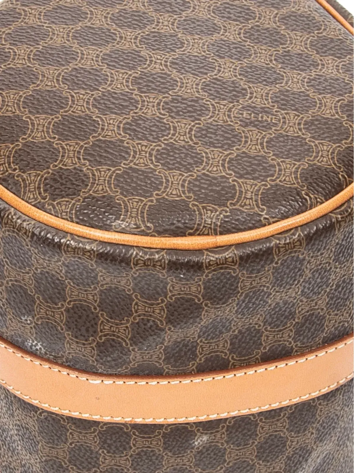 Celine 1990s Macadam-print バレルバッグ - 画像4