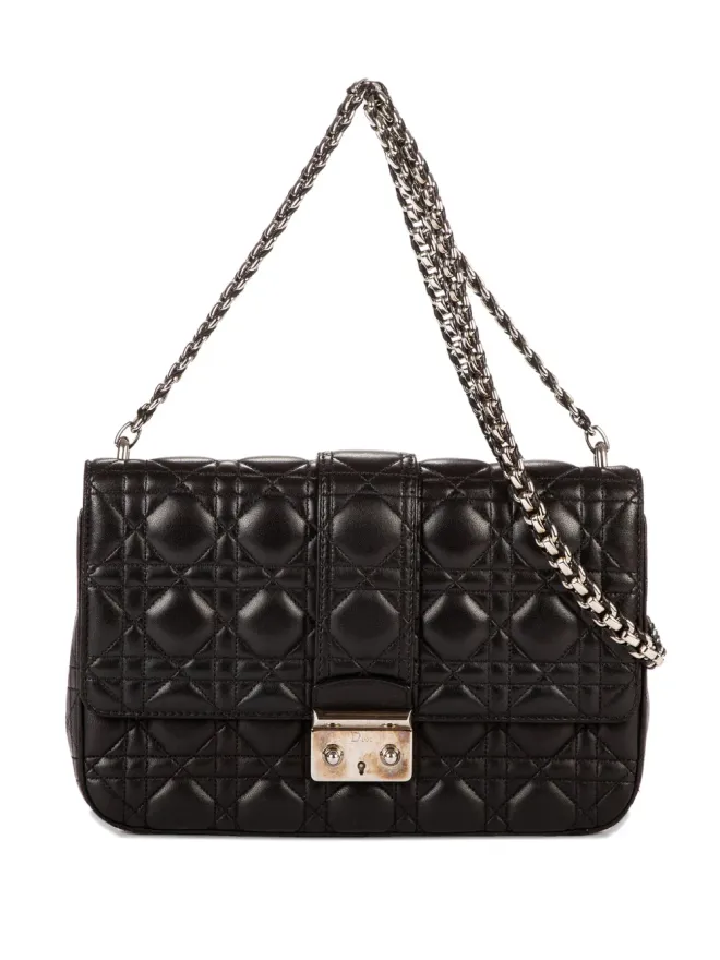 Christian Dior Pre-Owned Christian Dior Pre-Owned キルテッドチェーンストラップ クロスボディバッグの商品画像