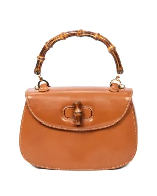 Gucci Pre-Owned 1990年代 バンブーハンドルレザーバッグ - サムネイル1