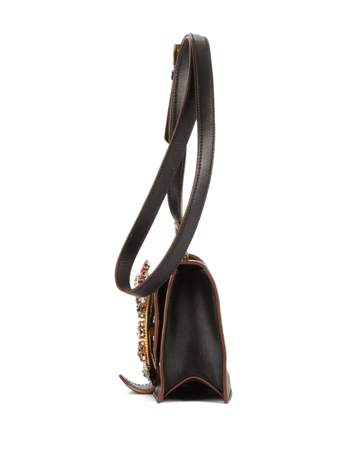 Miu Miu Pre-Owned ジュエル装飾クロスボディバッグ - 画像5
