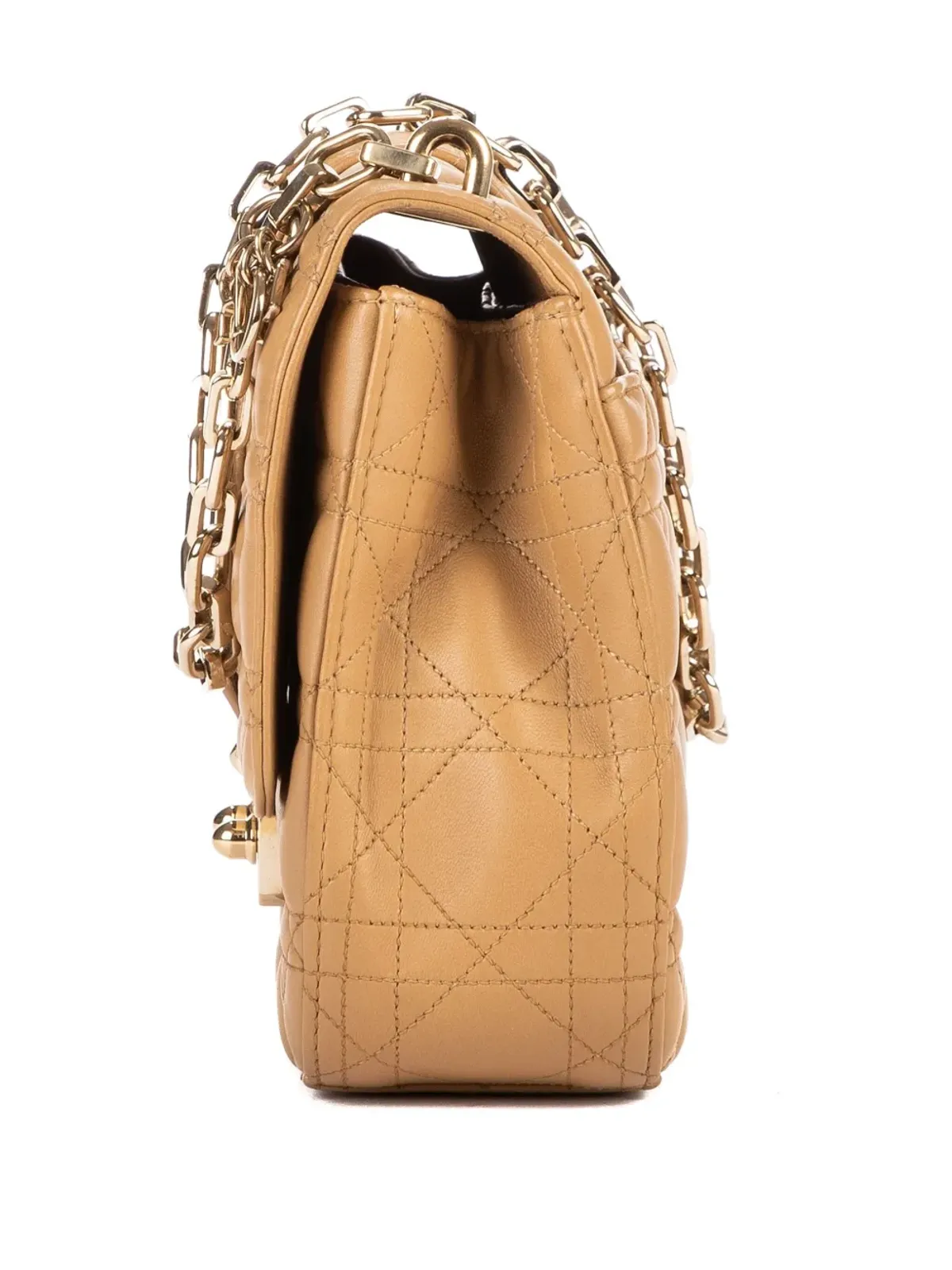 Christian Dior Pre-Owned Cannage-quilting chain shoulder bag - Neutrals - 画像3