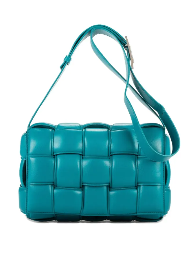 Bottega Veneta Pre-Owned Bottega Veneta Pre-Owned パッド入りレザーショルダーバッグ ブルーの商品画像