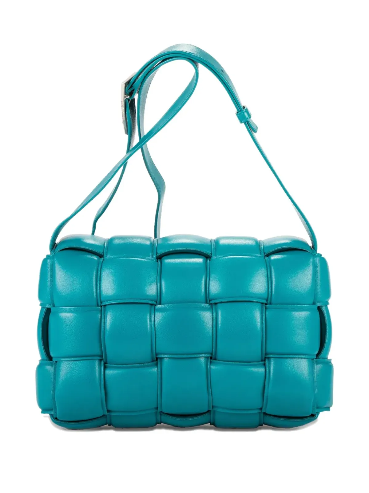 Bottega Veneta Pre-Owned パッド入りレザーショルダーバッグ ブルー - 画像2