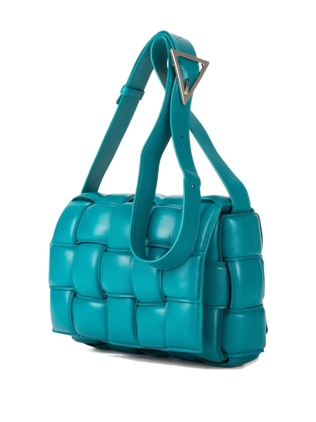 Bottega Veneta Pre-Owned パッド入りレザーショルダーバッグ ブルー - 画像3