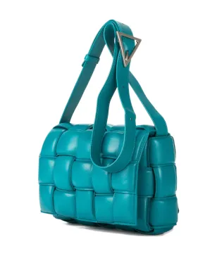 Bottega Veneta Pre-Owned パッド入りレザーショルダーバッグ ブルー - サムネイル3