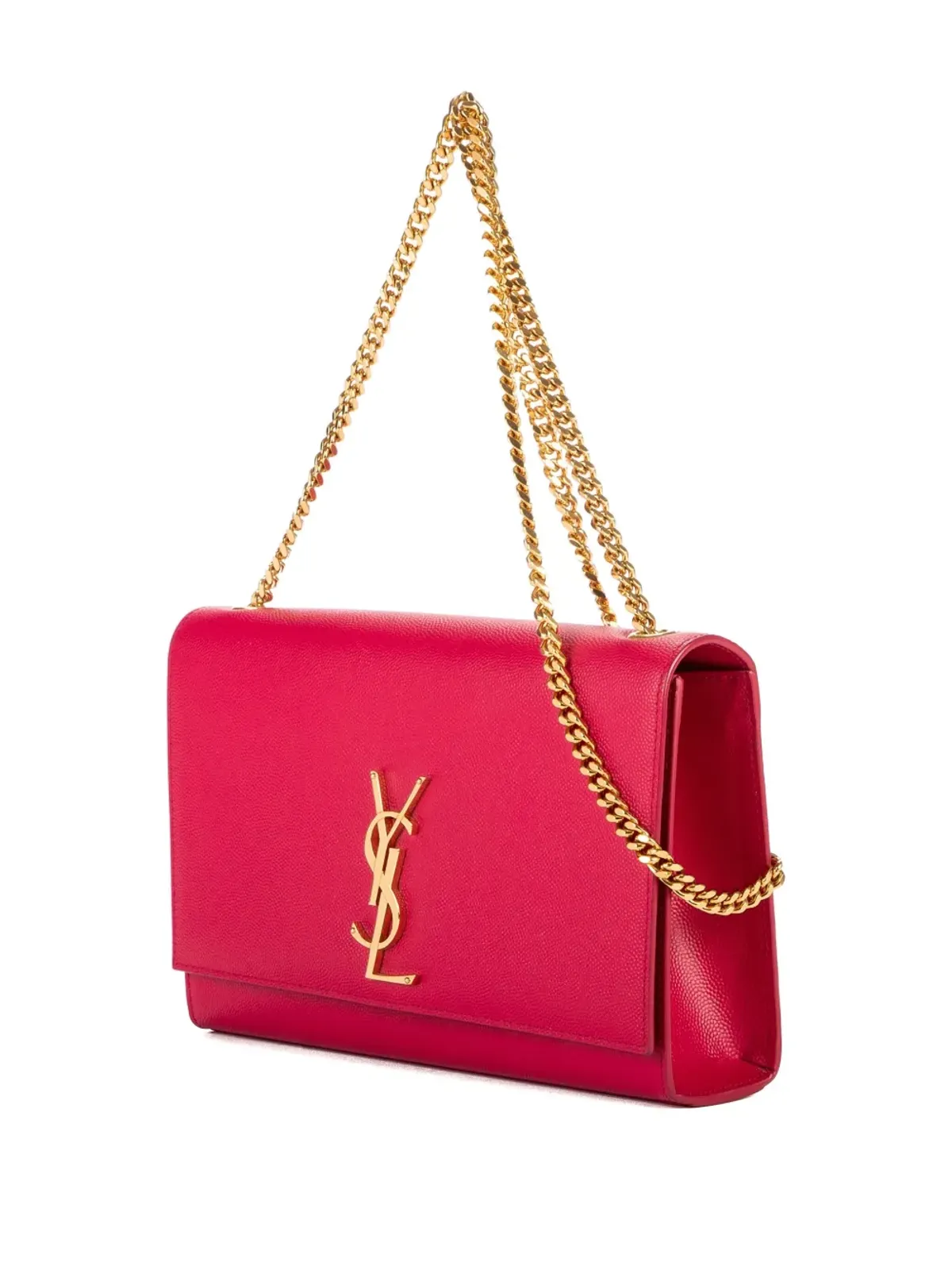 Saint Laurent Vintage ロゴプレート付きクロスボディバッグ - Pink - 画像3
