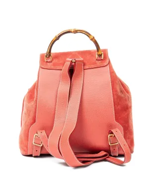 Gucci Pre-Owned バンブーハンドル バックパック - オレンジ - サムネイル2