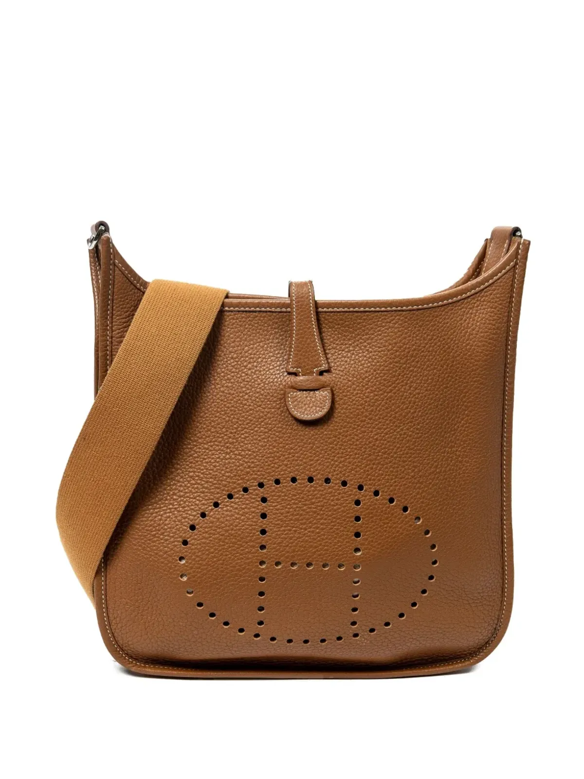 Hermès Pre-Owned 2000 ロゴ入りパンチングショルダーバッグ - 画像1