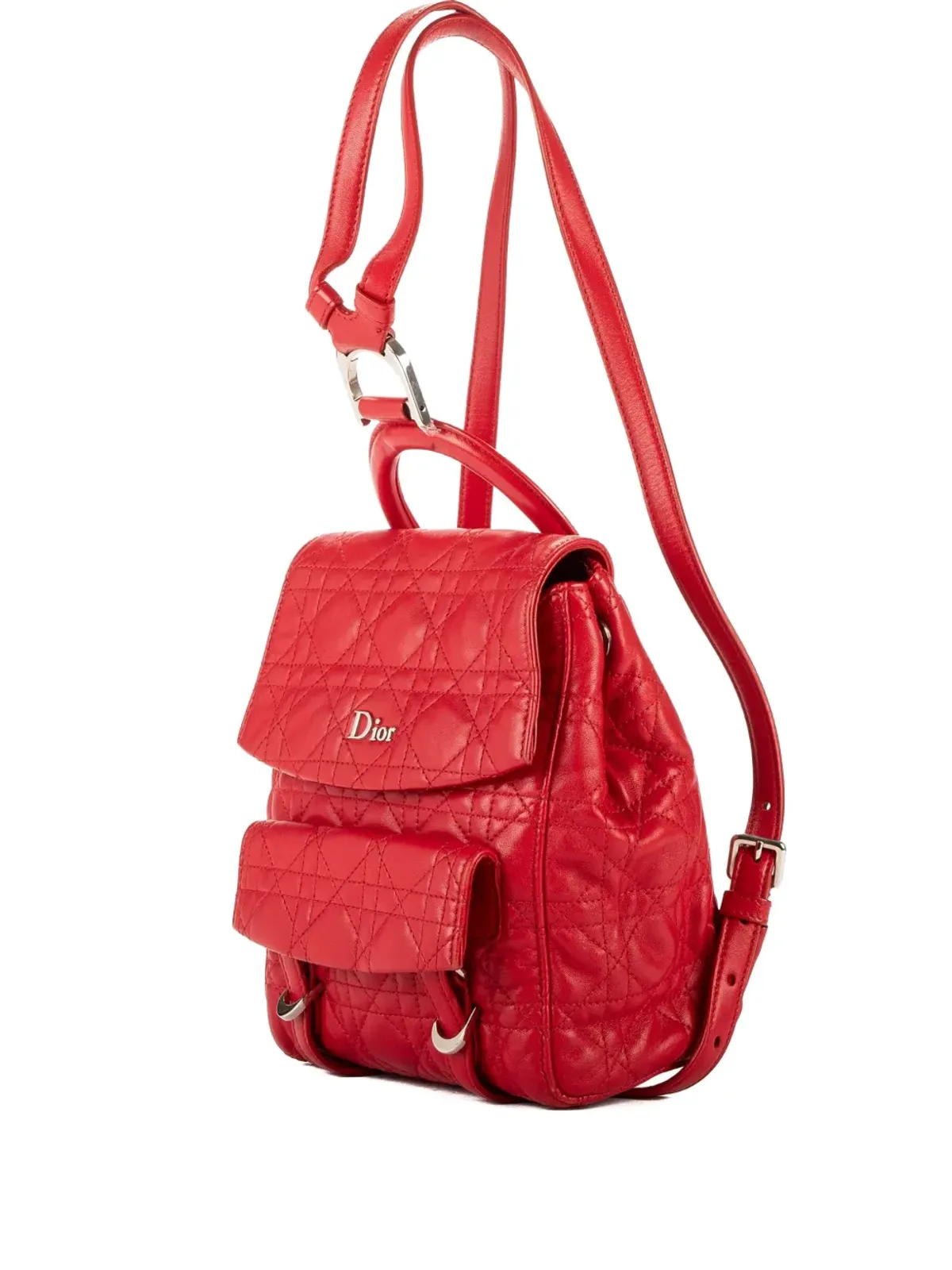 Christian Dior Pre-Owned キルティング ロゴプレート バックパック - 画像1