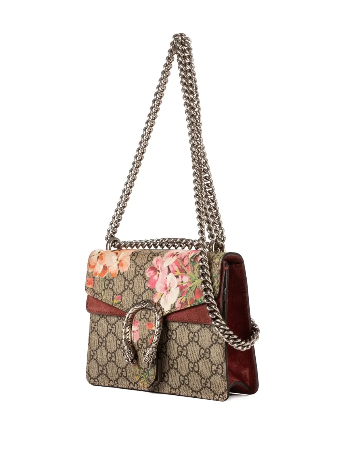 Gucci Pre-Owned 花柄プリント チェーンバッグ - ブラウン - 画像3