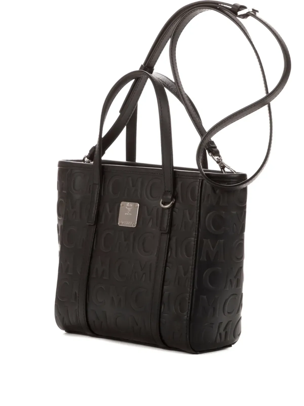 MCM Pre-Owned ロゴエンボス トートバッグ（ブラック） - 画像3