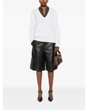 Allude Vネック長袖ニットウェア - サムネイル2