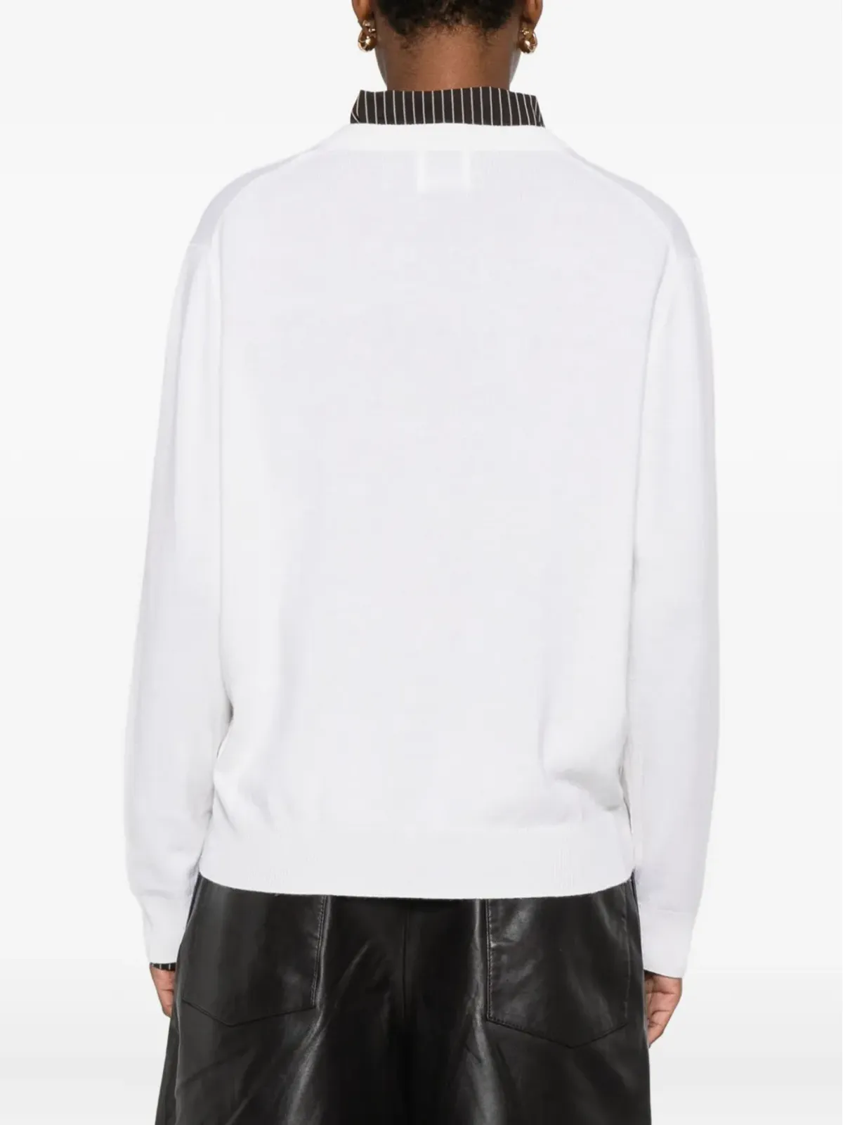 Allude Vネック長袖ニットウェア - 画像4