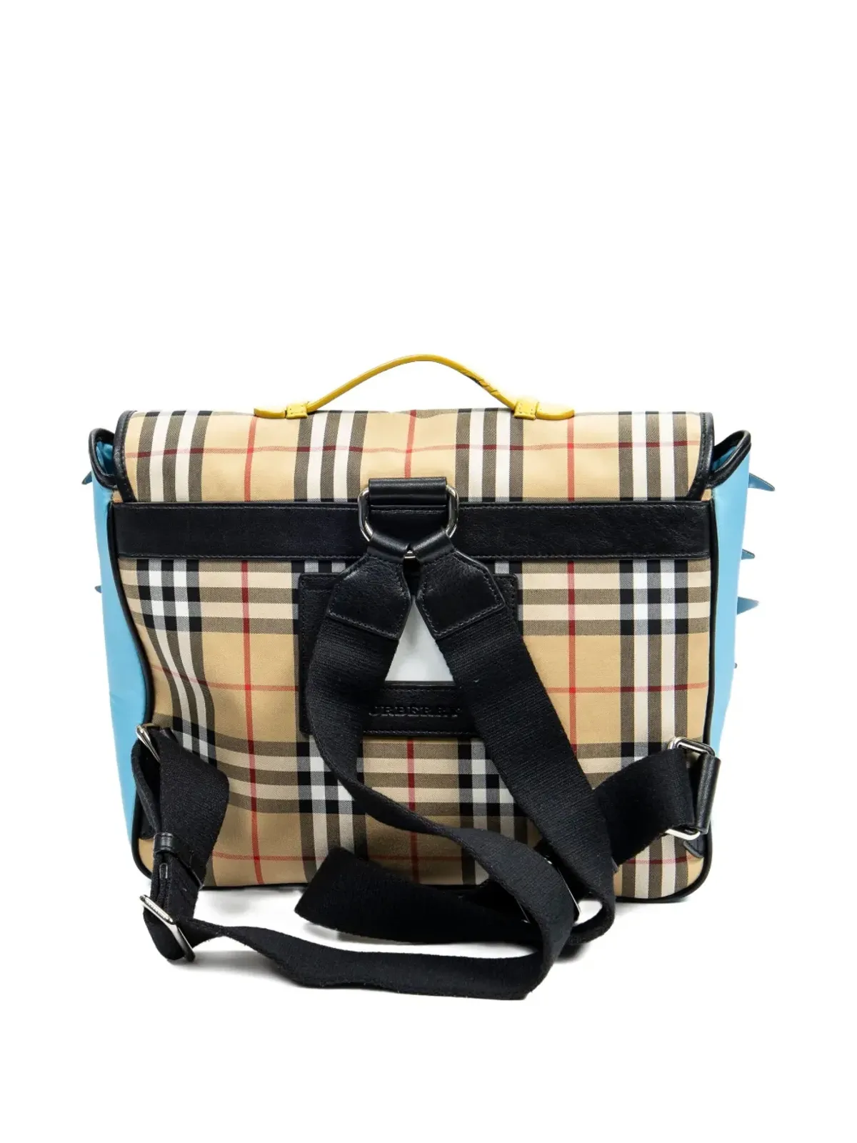 Burberry Pre-Owned チェック柄サッチェルバッグ - 画像2