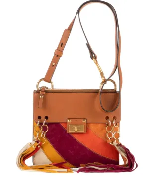 Chloé Pre-Owned スエードパネルショルダーバッグ - サムネイル1
