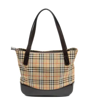 Burberry Pre-Owned チェック柄トートバッグ（ベージュ系） - サムネイル2