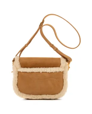 Christian Dior Vintage 2000s shearling-trimmed shoulder bag - Neutrals - サムネイル2