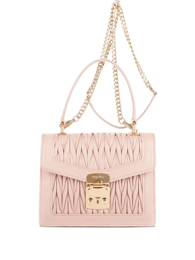 Miu Miu Pre-Owned Miu Miu Pre-Owned プリーツフラップバッグの商品画像