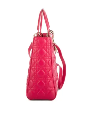 Christian Dior Pre-Owned Cannage Lady Dior two-way handbag - Pink - サムネイル5