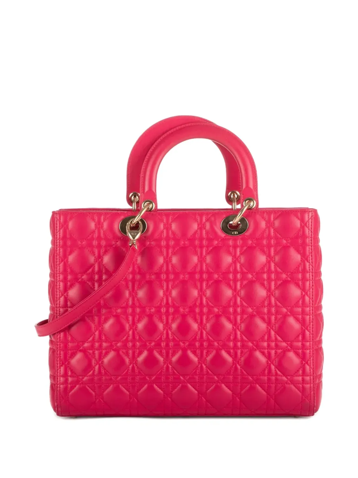 Christian Dior Pre-Owned Cannage Lady Dior two-way handbag - Pink - 画像2