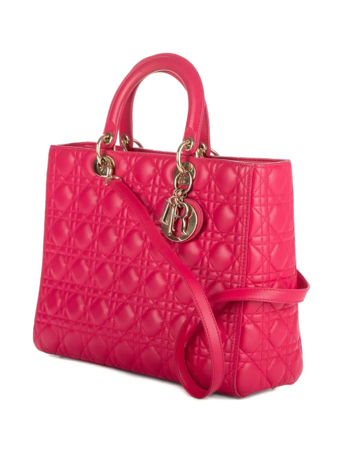 Christian Dior Pre-Owned Cannage Lady Dior two-way handbag - Pink - 画像3