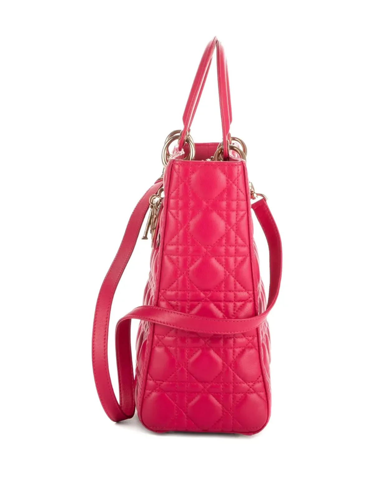 Christian Dior Pre-Owned Cannage Lady Dior two-way handbag - Pink - 画像4