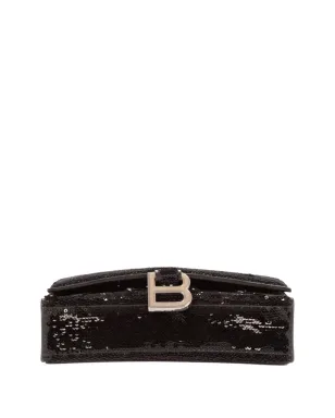 Balenciaga Pre-Owned スパンコールチェーンショルダーバッグ ブラック - サムネイル5