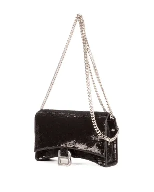 Balenciaga Pre-Owned スパンコールチェーンショルダーバッグ ブラック - サムネイル2