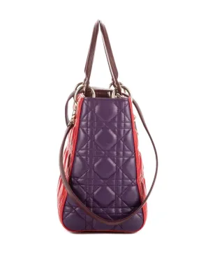Christian Dior ビンテージ 2010年代 キルド加工の2トーン・トップハンドル・ショルダーバッグ - サムネイル5