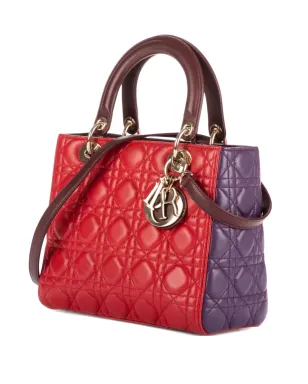 Christian Dior ビンテージ 2010年代 キルド加工の2トーン・トップハンドル・ショルダーバッグ - サムネイル2